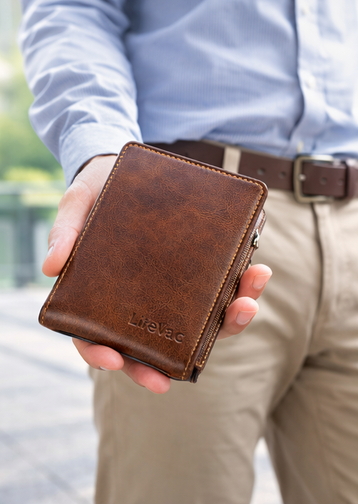Men’s Premium Leather Wallet – Sophisticated, Spacious & Everyday Ready
